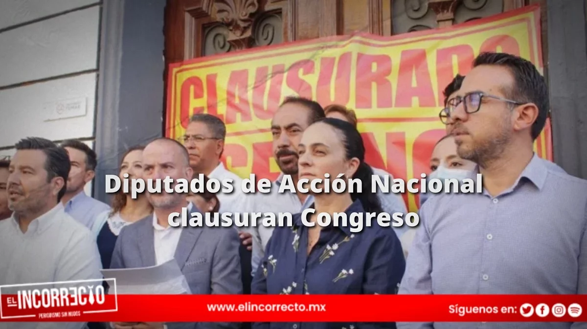 Diputados del PAN “clausuran” Congreso de Puebla ante despenalización del aborto