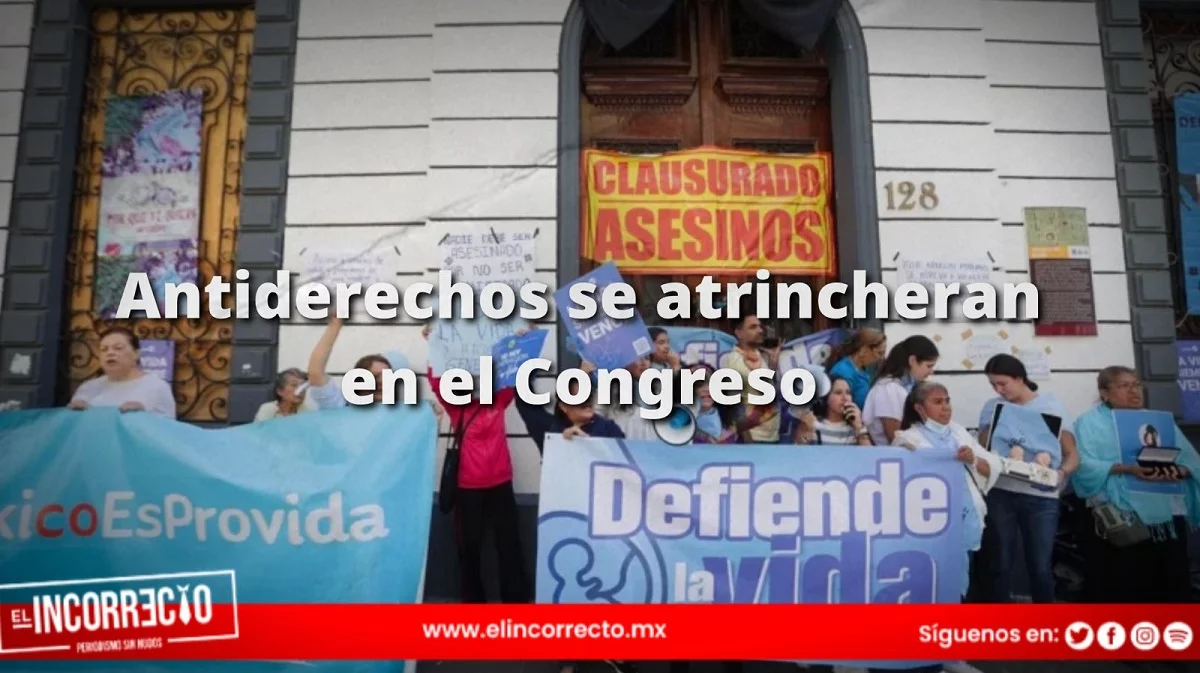 Antiderechos se atrincheran en el Congreso de Puebla para evitar la despenalización del aborto (+VIDEOS)