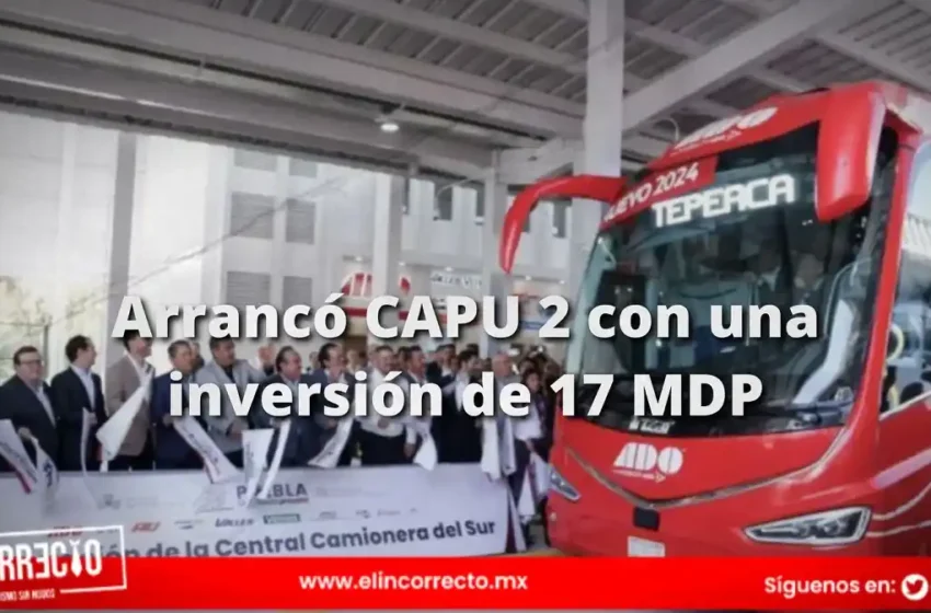  Inicia CAPU Sur: Sergio Salomón inaugura proyecto que costó 170 millones de pesos