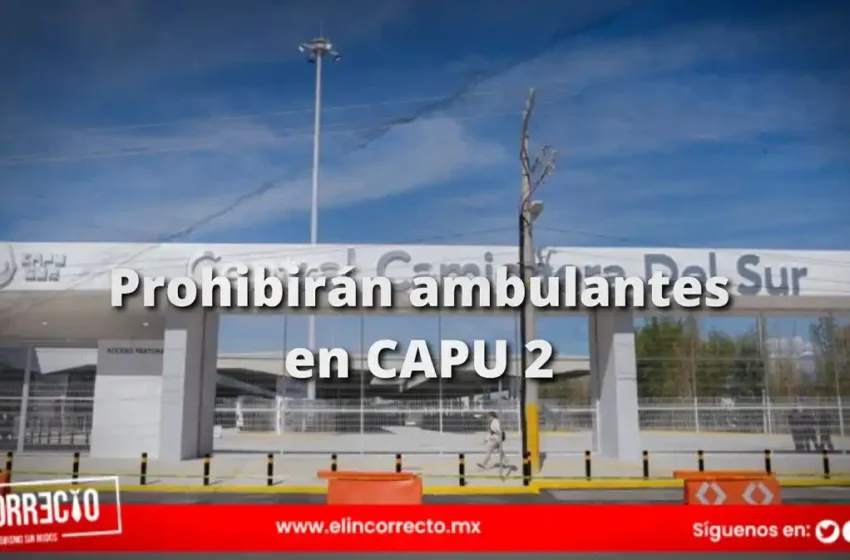  Prohibirán instalación de ambulantes en la CAPU Sur