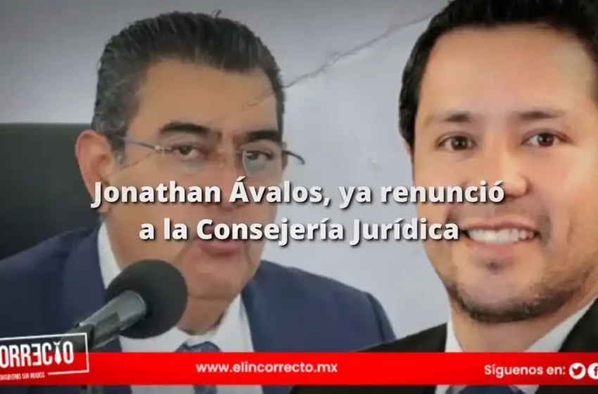  Niega Sergio Salomón premio a Jonathan Ávalos; ya renunció a la Consejería Jurídica