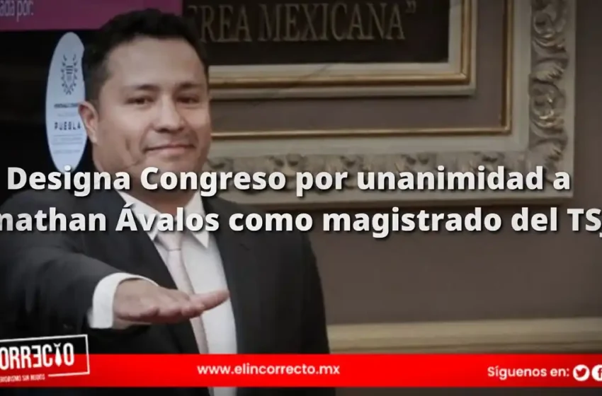  Designa Congreso por unanimidad a Jonathan Ávalos como magistrado del TSJ