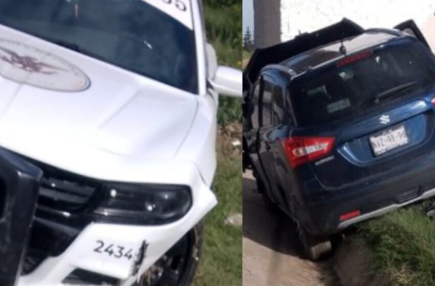  CAOS por Accidente en la Puebla-Córdoba: Patrulla de la Guardia Nacional colisiona con camioneta en Acatzingo