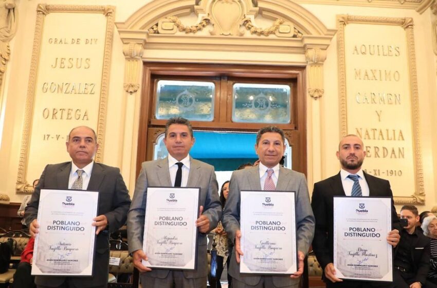  Ayuntamiento de Puebla reconoce como «poblanos distinguidos» a la familia Trujillo
