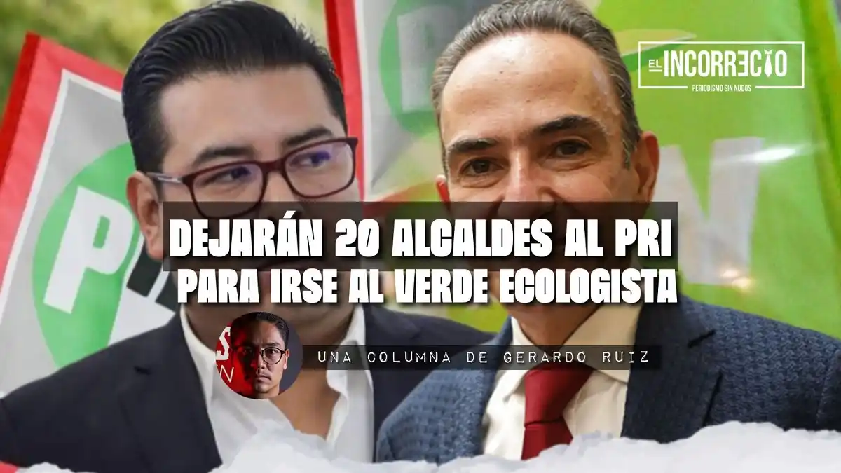 Dejarán veinte alcaldes electos al PRI para irse al Verde Ecologista