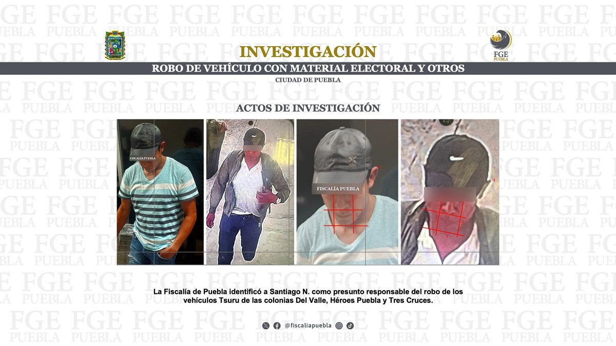 Descartan delito electoral sujeto que robó Tsuru con boletas en Puebla las quemó