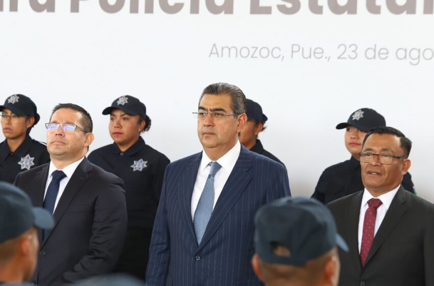 Encabeza Sergio Salomón graduación de 170 policías; los convoca a garantizar la paz social