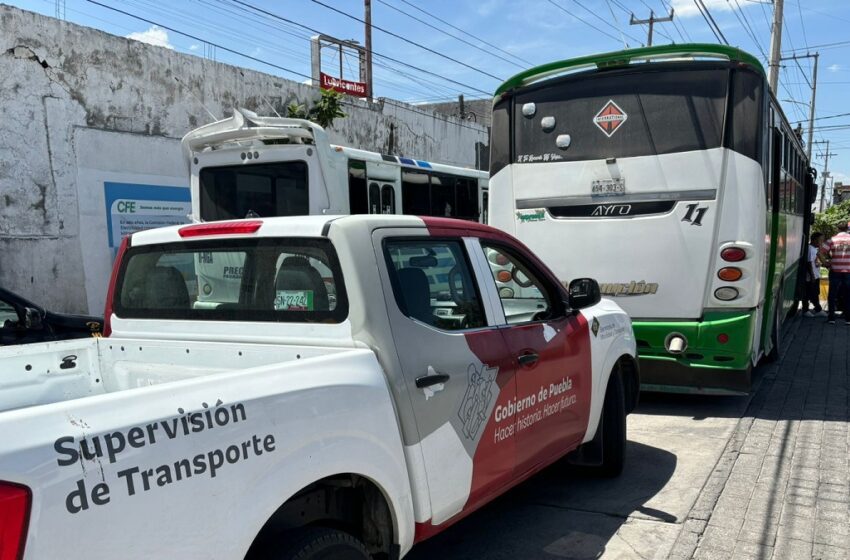  Garantiza gobierno estatal transporte público legal en Puebla
