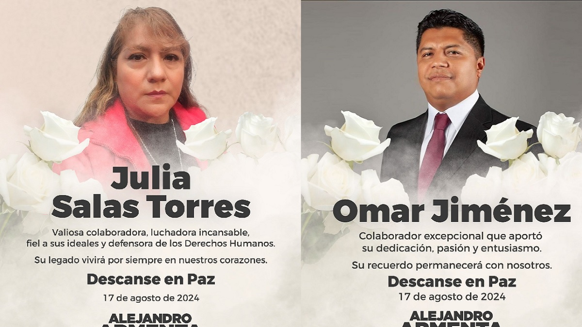 Mueren los activistas Omar Jiménez y Julia Salas en fatal accidente