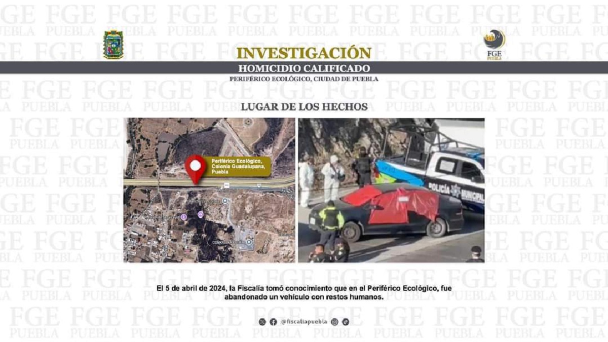 Son de Jalisco los responsables que abandonaron cuerpos en Periférico Ecológico Fiscalía de Puebla  