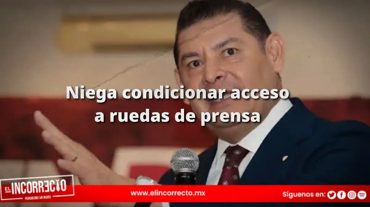 Equipo de Armenta niega condicionar a medios para acceso a ruedas de prensa