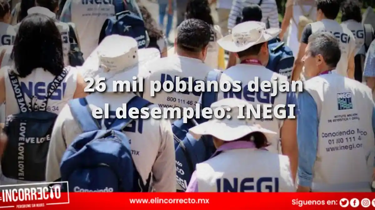 INEGI: 26 mil poblanos dejaron el desempleo en el primer trimestre del año