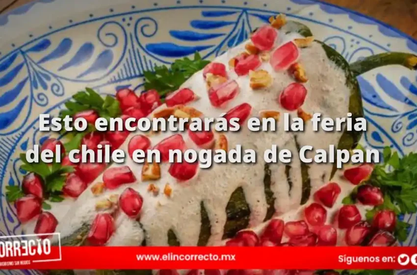  Esto es lo que encontrarás en la Feria del Chile en Nogada en Calpan