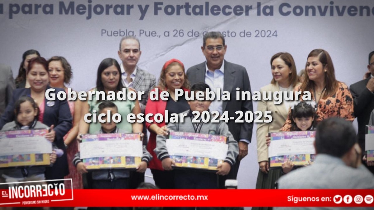 Gobernador de Puebla inaugura ciclo escolar 2024-2025