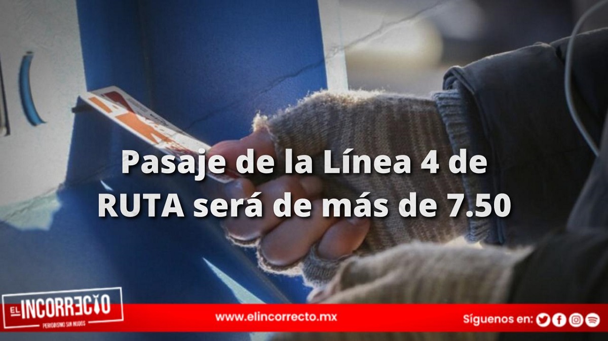 Pasaje de la Línea 4 de RUTA será de más de 7.50: analizan tarifa por recorrido