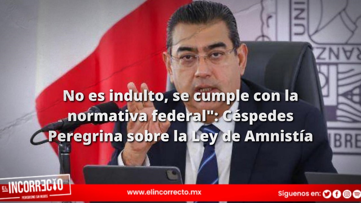 «No es indulto, se cumple con la normativa federal»: Sergio Salomón sobre la Ley de Amnistía
