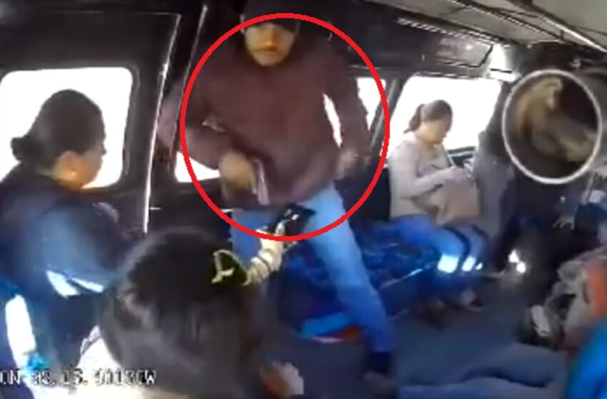  ¡Ya se la saben! Asaltan con violencia a pasajeros de la Ruta 8 en Santa Lucía