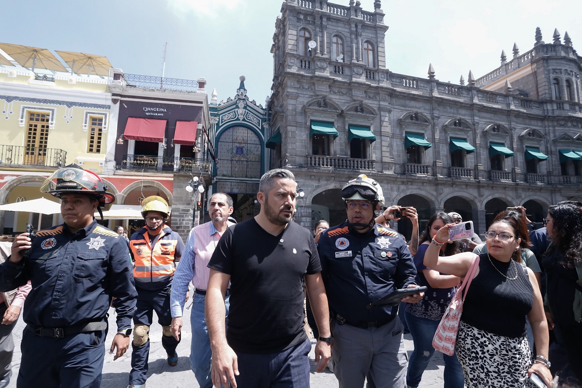 Así se vivió el Simulacro Nacional en el Centro de Puebla; evacúan a casi 10 mil personas en segundos