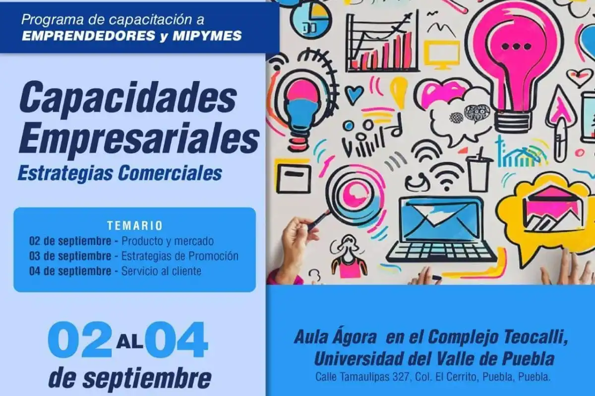 Ayuntamiento de Puebla realizará la última capacitación para las y los emprendedores