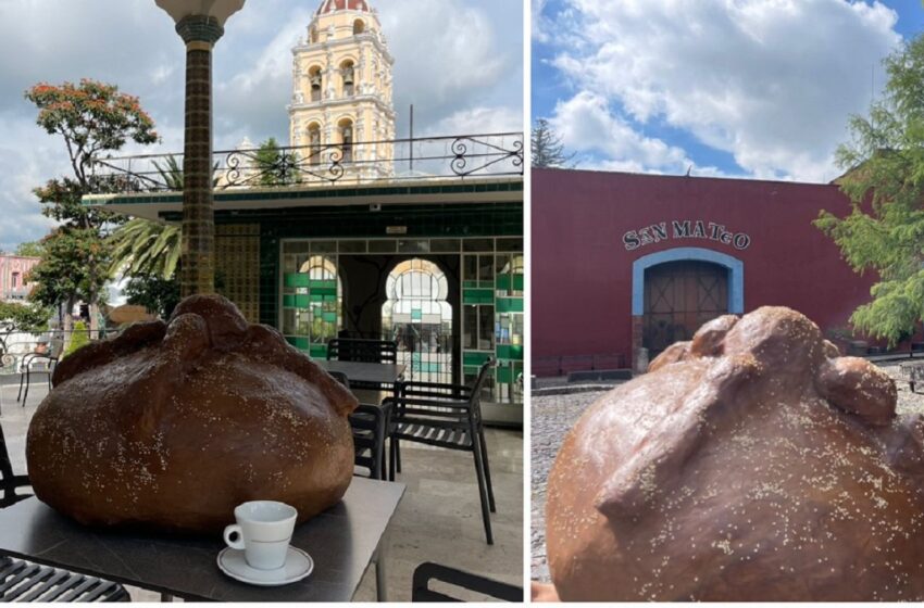  Crean mega hojaldra en Atlixco en víspera de la cuarta edición de Valle de Catrinas