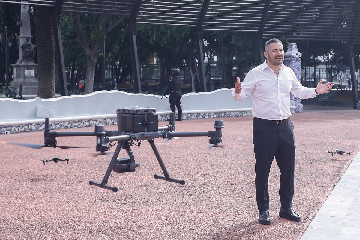 Estos son los drones con visión nocturna que vigilarán la ciudad de Puebla (+FOTOS)