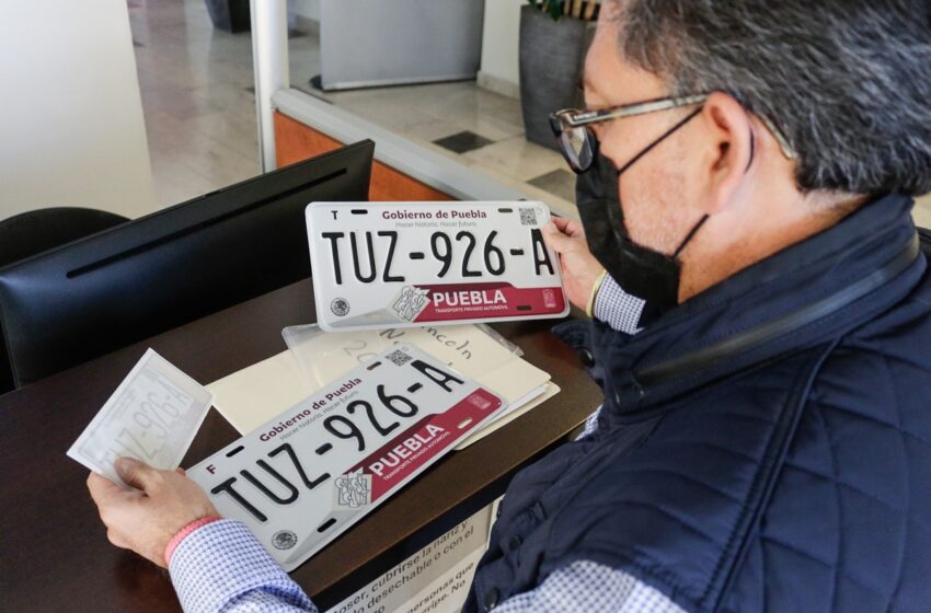  Gobierno de Puebla lanza licitación para adquirir 71 mil juegos de placas vehiculares y 100 mil tarjetas de circulación