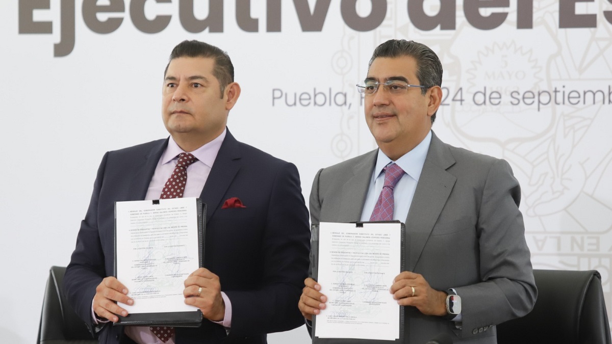 Inician Sergio Salomón y Alejandro Armenta proceso de transición del poder ejecutivo