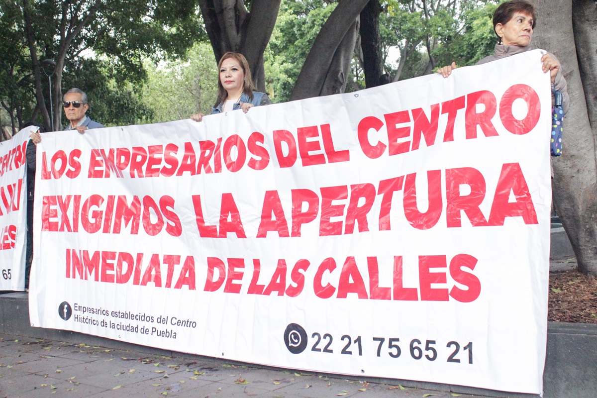 Manifestación para reabrir calles del centro fue un esquirol de ambulantes Adán Domínguez