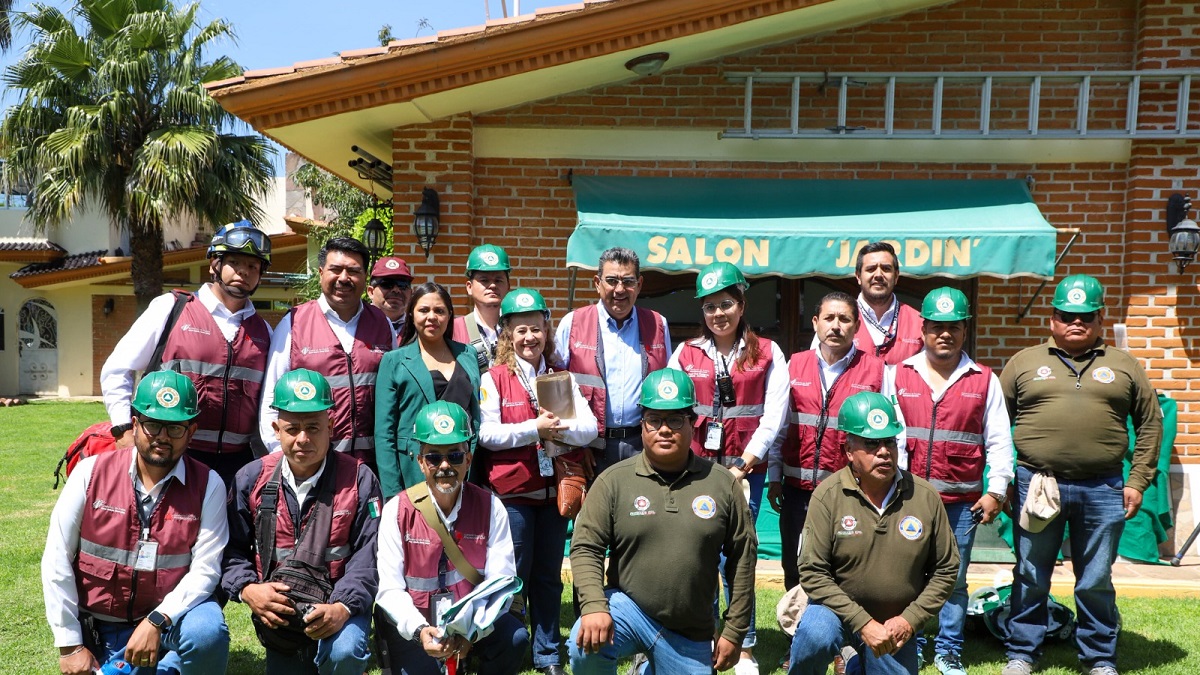 Realizan Simulacro Nacional 2024 en Puebla