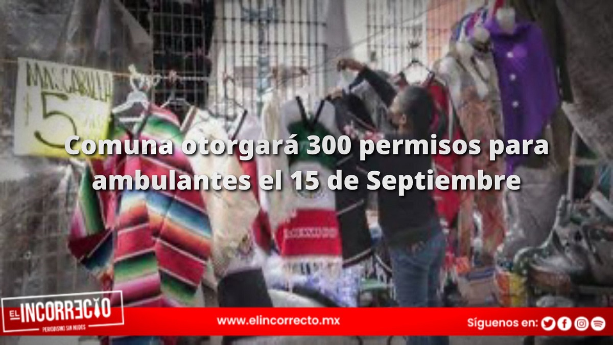 Ayuntamiento de Puebla otorgará 300 permisos para ambulantes el 15 de Septiembre