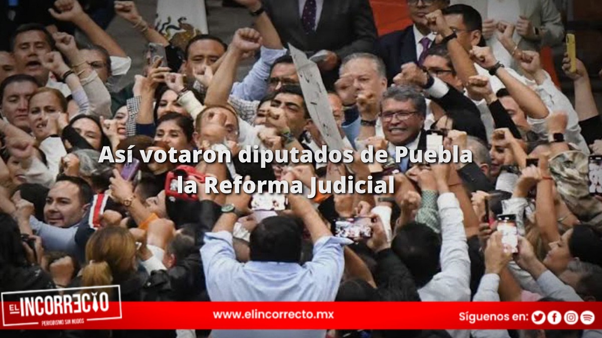 Así votaron los diputados federales de Puebla la reforma al Poder Judicial