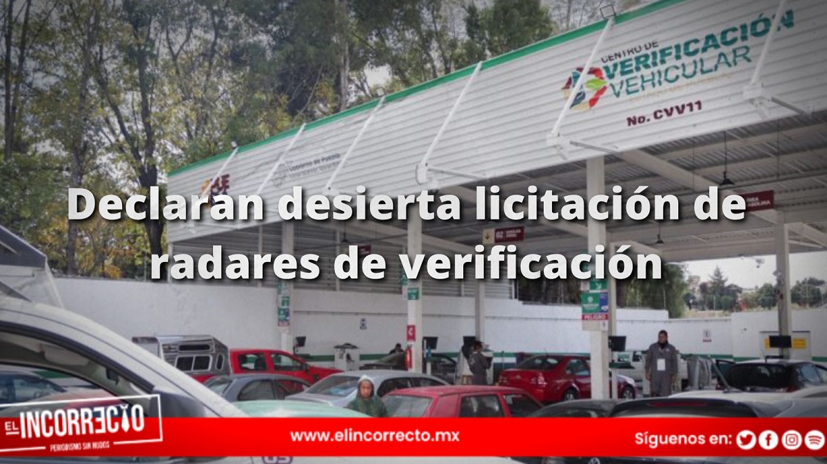 Declaran desierta licitación de radares de verificación