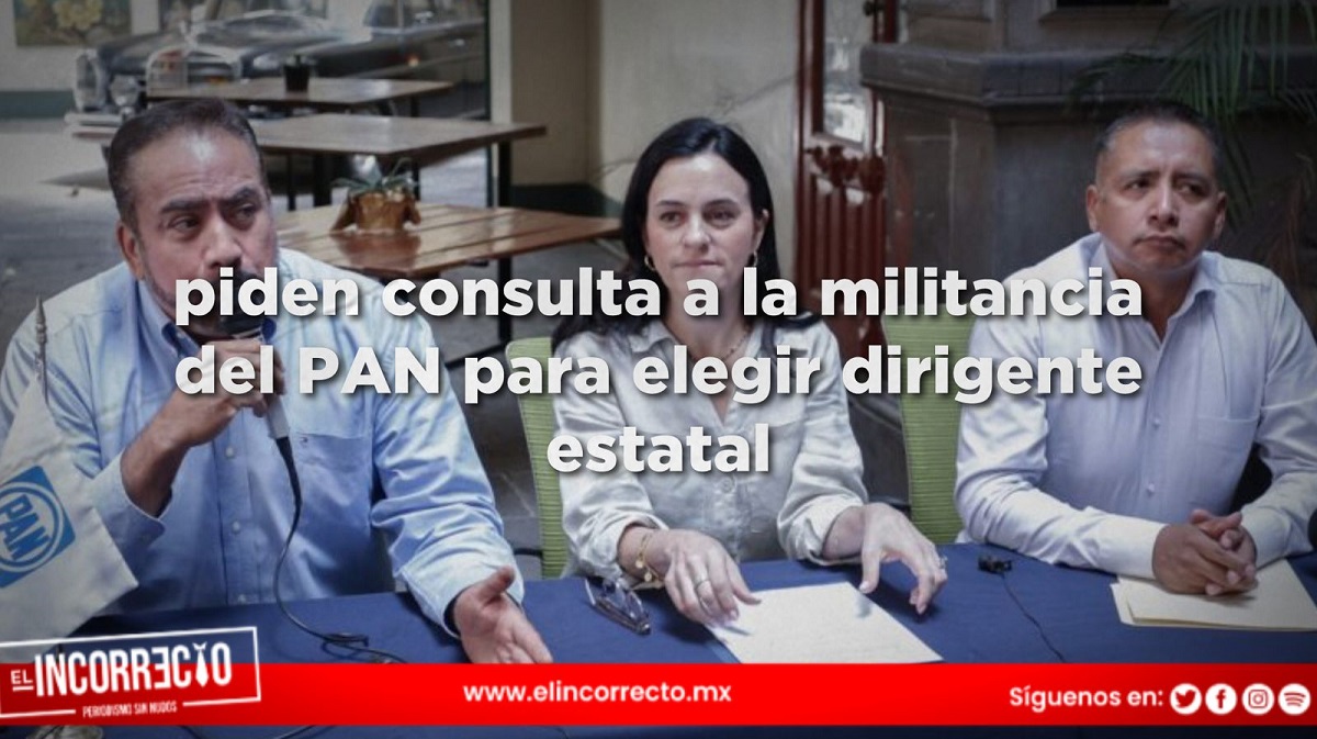Tlatehui, Micalco y Della Vecchia piden consulta a la militancia del PAN para elegir dirigente estatal