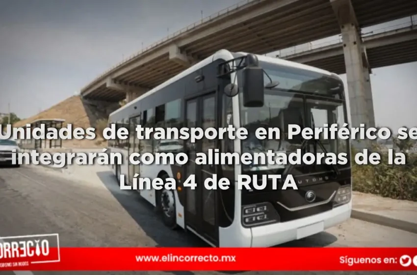  Unidades de transporte en Periférico se integrarán como alimentadoras de la Línea 4 de RUTA