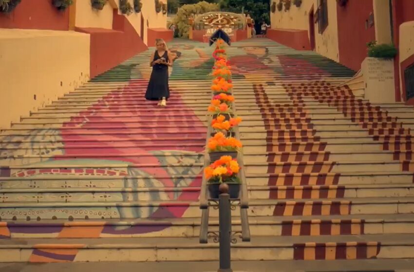  Graban spot de Converse en Atlixco para promocionar su línea de Día de Muertos
