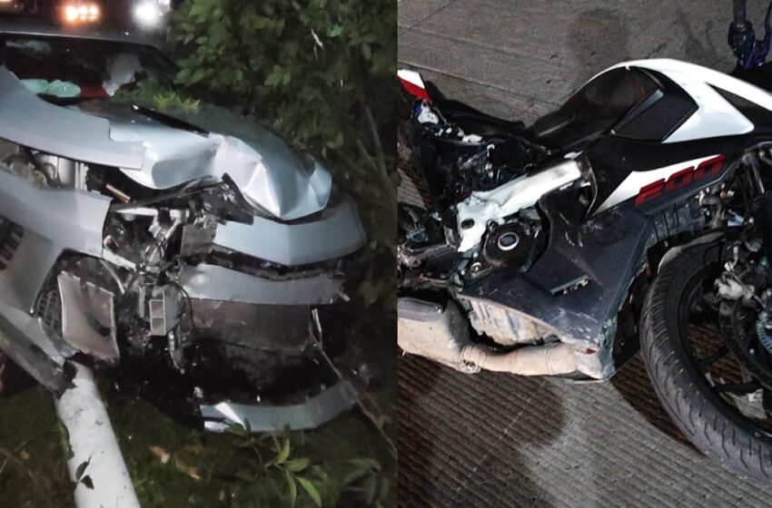  Motociclista de 21 años muere arrollado por Mustang en la Vía Atlixcáyotl; conductor intenta huir
