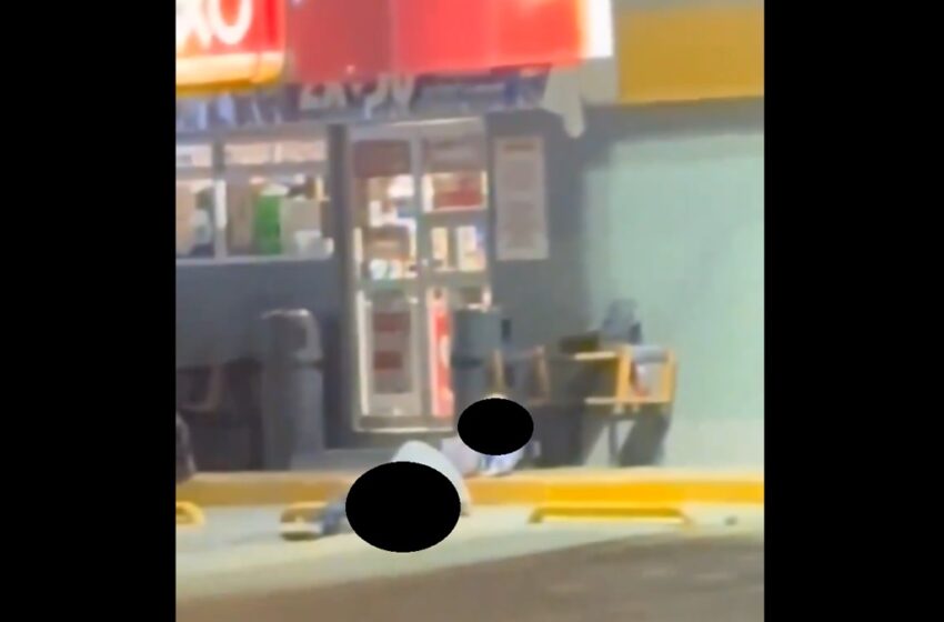  VIDEO Poblanos baleados tras defender a mujer agredida en Oxxo de Camino Real