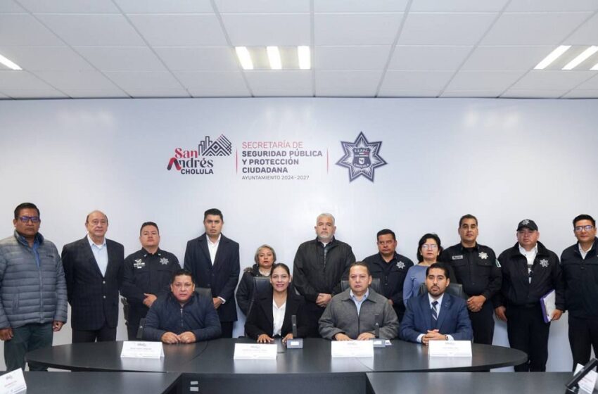  Instala Lupita Cuautle mesa de seguridad y justicia en San Andrés Cholula