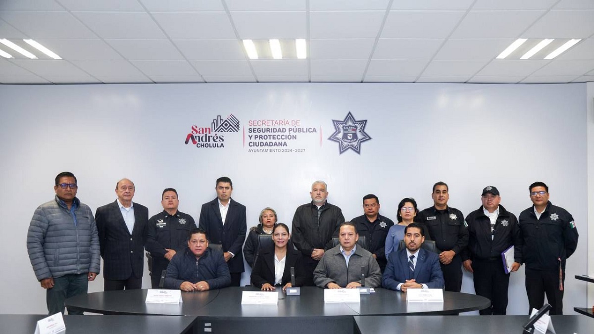 Instala Lupita Cuautle mesa de seguridad y justicia en San Andrés Cholula