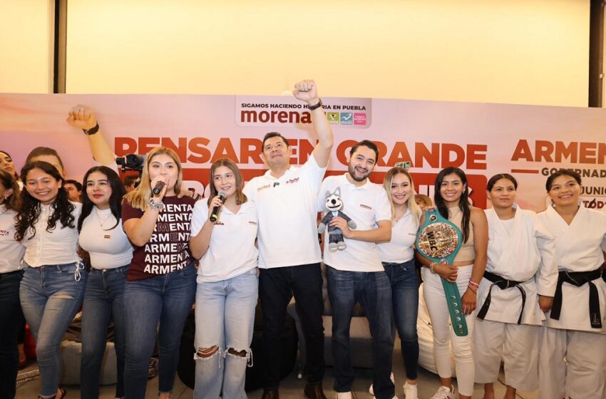  Los jóvenes visión de progreso en Puebla: Armenta