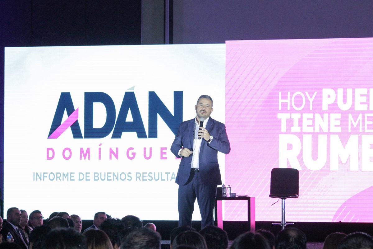 Pronto sabrán de mí Adán Domínguez en el tercer informe de gobierno