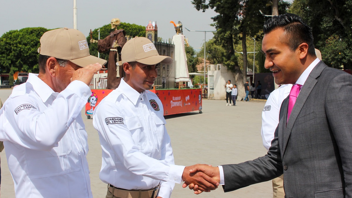 Roberto Solís refuerza la seguridad en Huejotzingo con los "guardianes del centro"
