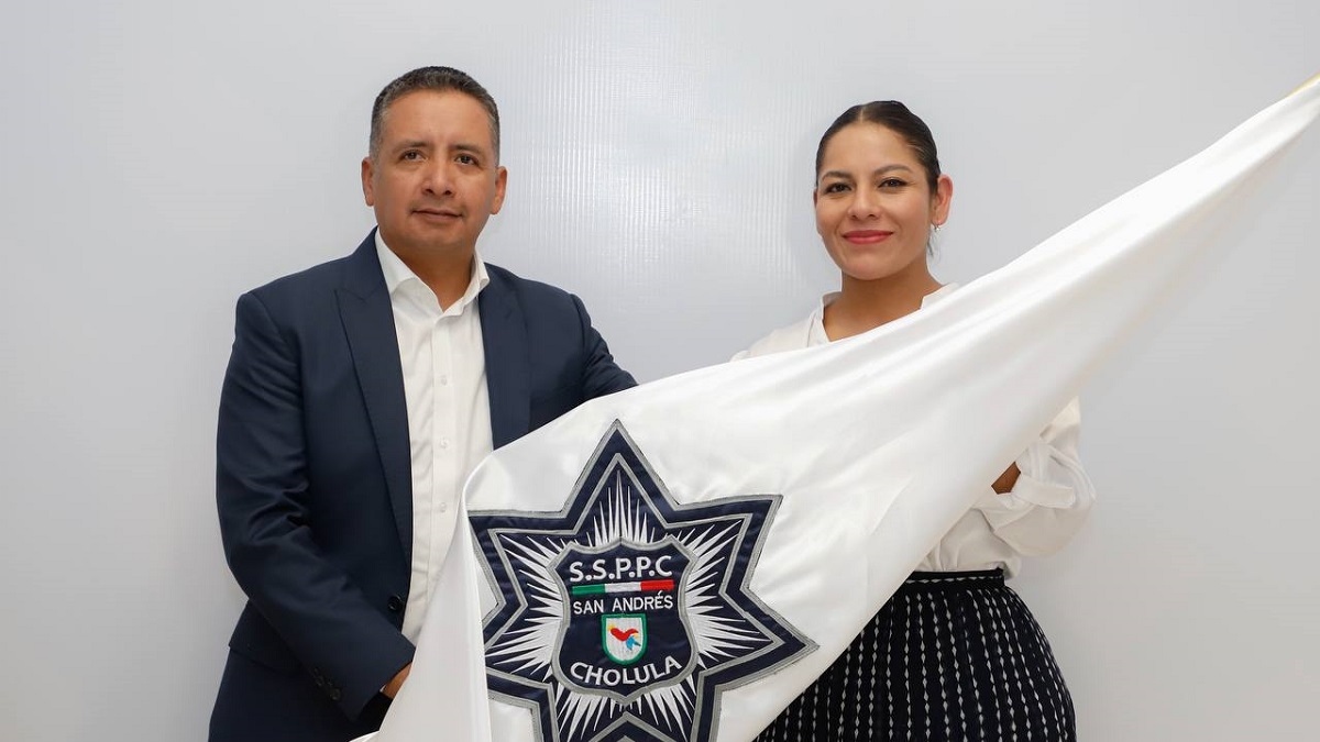 Se realiza cambio de mando en seguridad pública de San Andrés Cholula