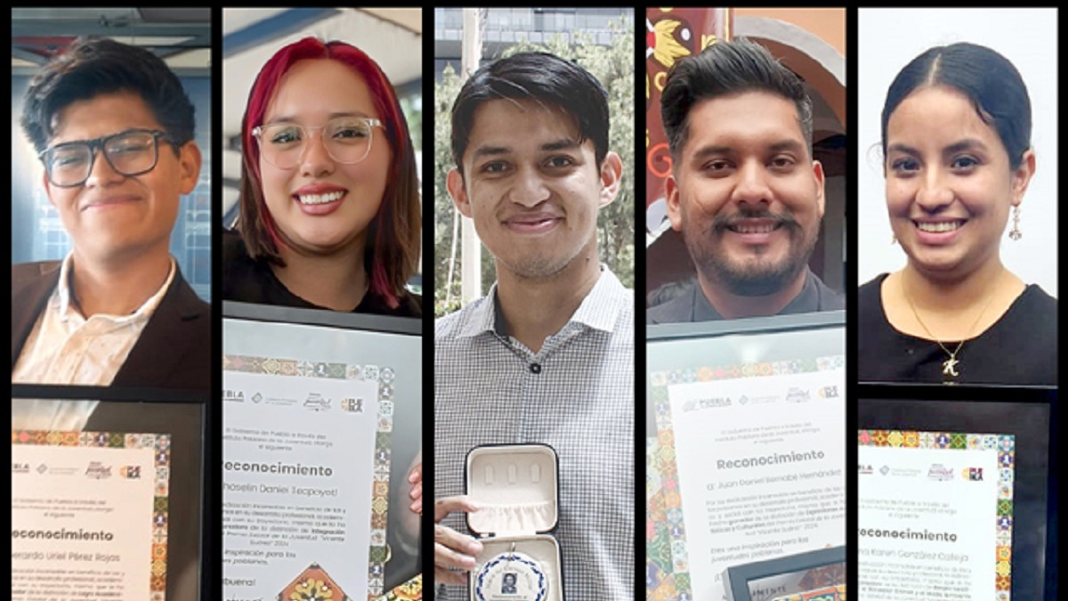 Universitarios BUAP reciben Premio Estatal de la Juventud “Vicente Suárez” 2024
