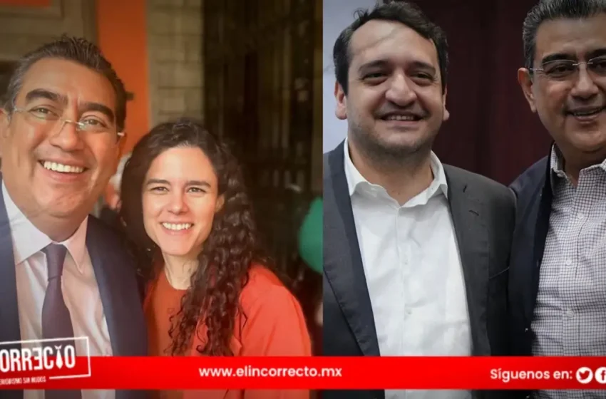  En su visita a Puebla, Sergio Salomón le da la bienvenida a Alcalde y López Beltrán 