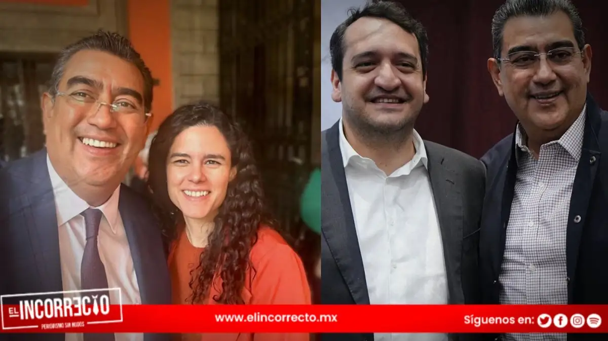 En su visita a Puebla, Sergio Salomón le da la bienvenida a Alcalde y López Beltrán 