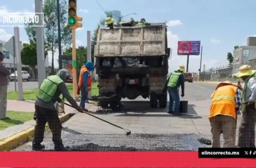  Gobierno de Puebla tapa más de mil 300 baches en la primera semana del bacheo nocturno