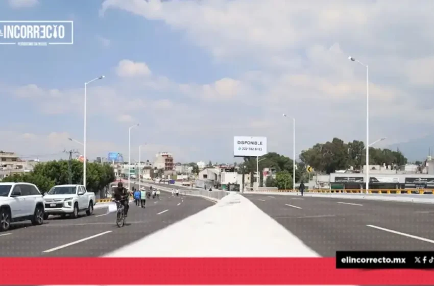  Así se ve el Paso Superior Vehicular Central de Abasto (+FOTOS)