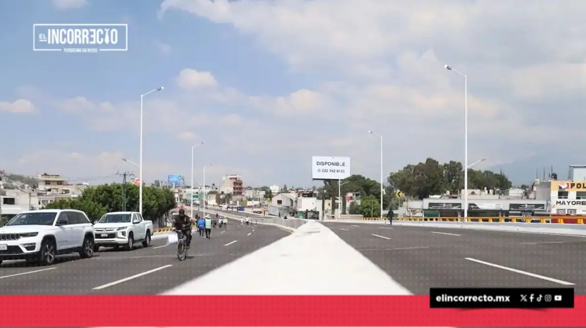 Así se ve el Paso Superior Vehicular Central de Abasto (+FOTOS)