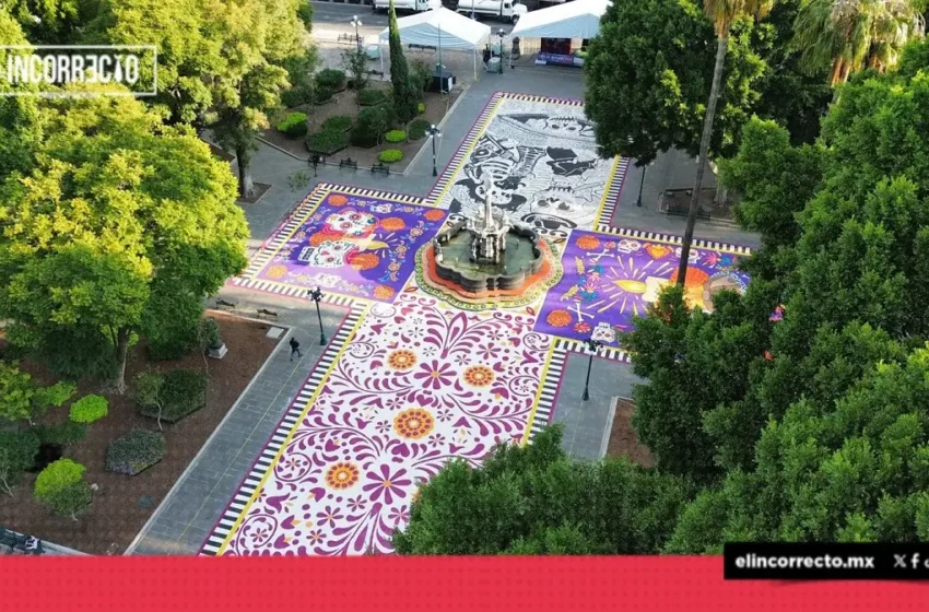  Inauguran el primer tapete monumental en el Centro Histórico de Puebla y esto es todo lo que debes saber (+FOTOS)